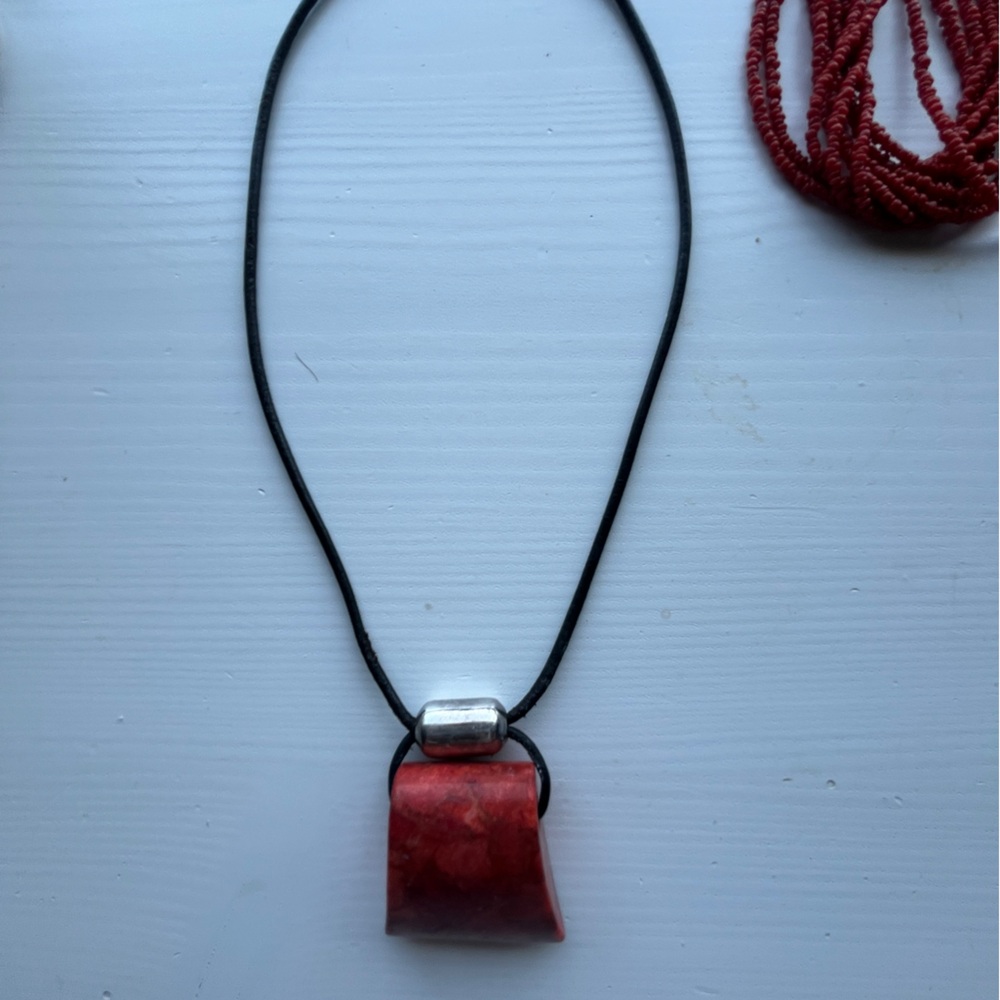 Red Coral Silpada necklace